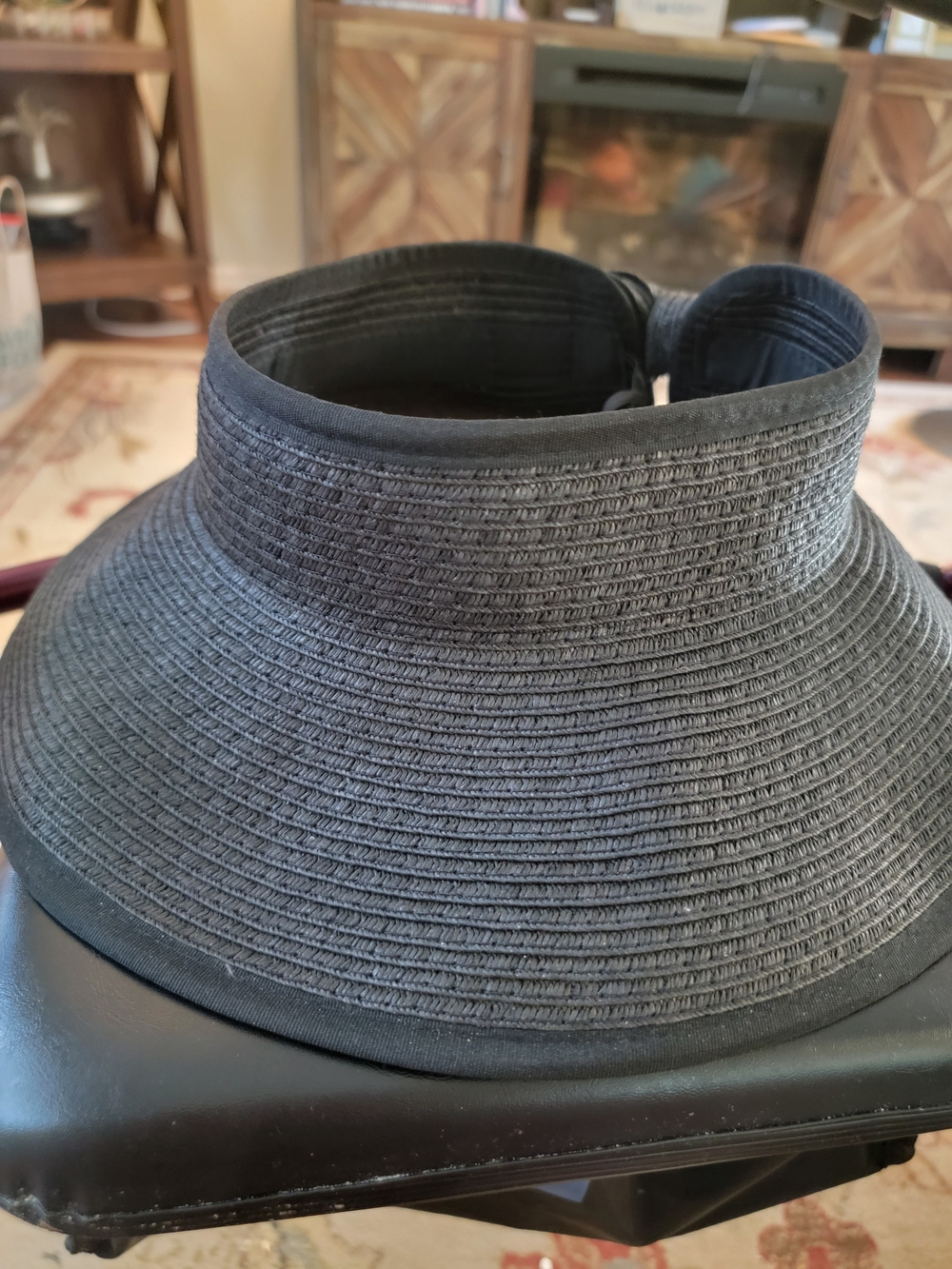 torrid Black Wide-Brim Visor Sun Hat